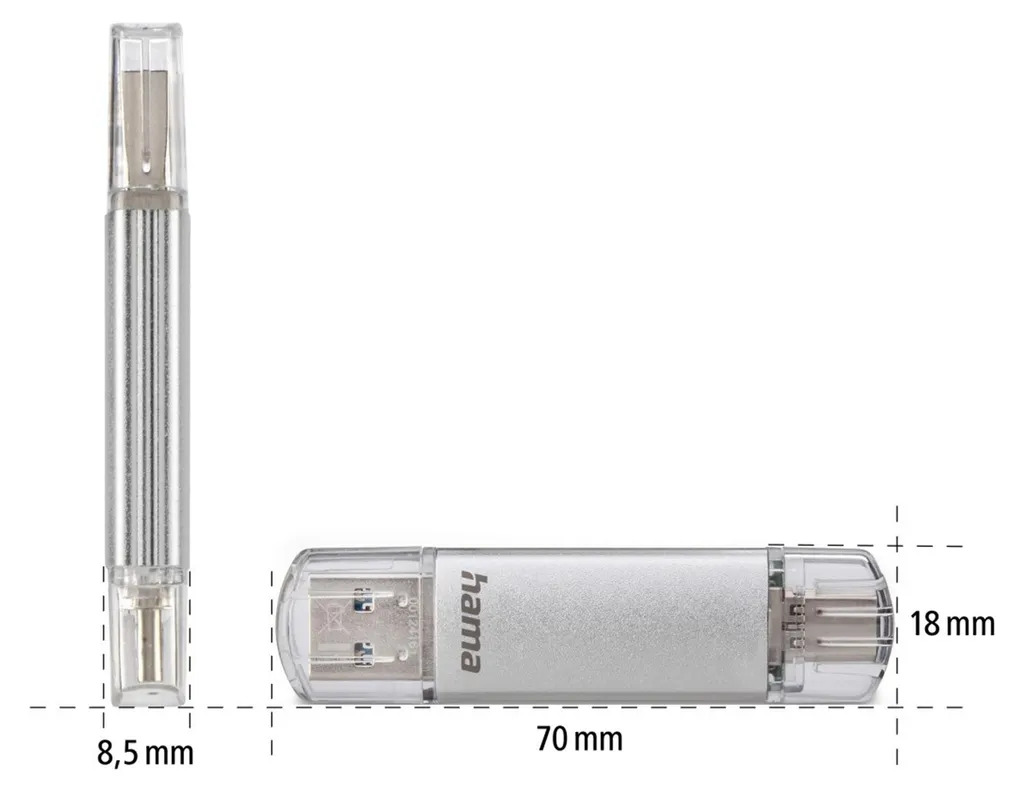 Clé USB 256 Go pour résoudre le manque d'espace disque PC Hama - 7