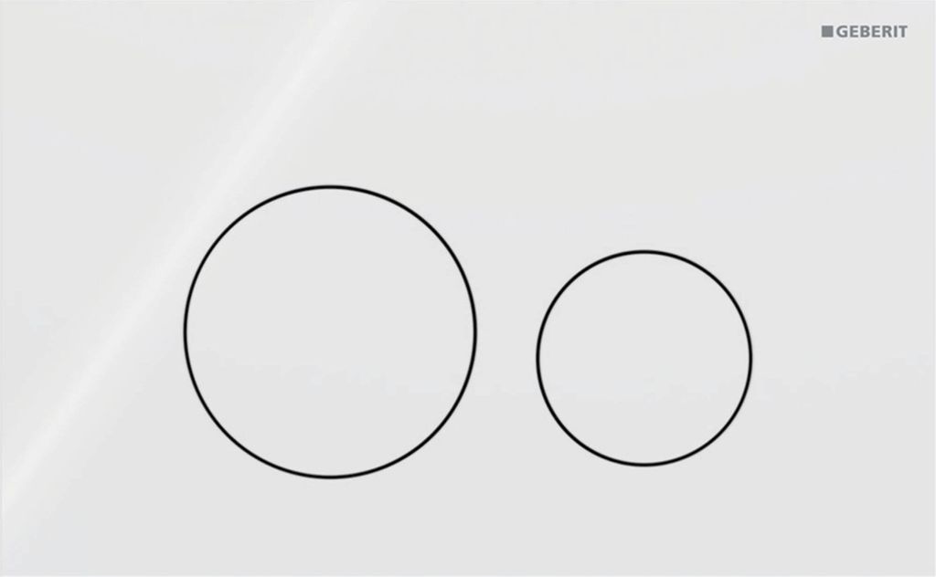 GEBERIT 115628SI1 Sigma 40 BetPl., für 2-Mengen-Spülung