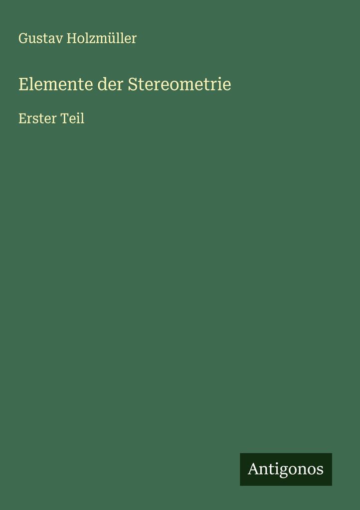 Elemente der Stereometrie