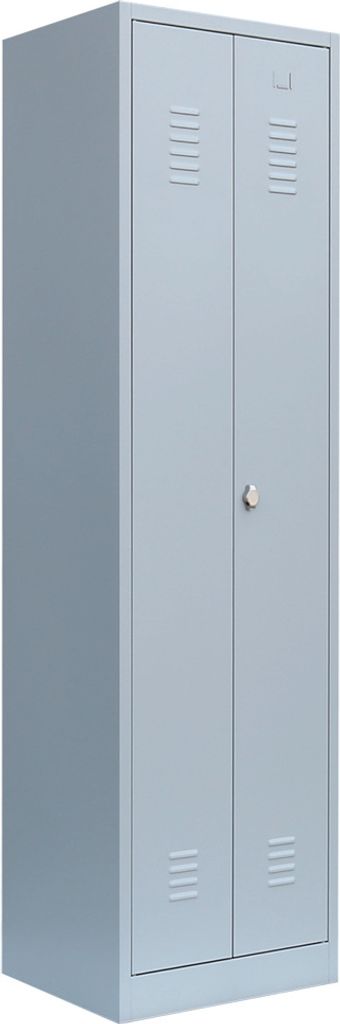 Kleider-Wäsche-Schrank mit Garderobenteil Spind Spint 2-türig 180x50x50 / 510700