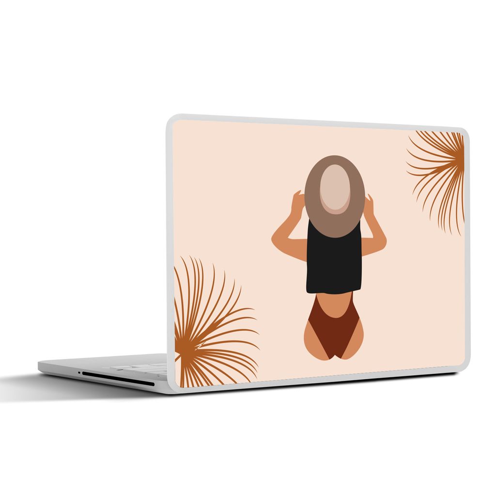 MuchoWow Laptop Aufkleber Sticker Cover Sommer - Frauen - Kleidung 32.5x23.5 cm - Sticker für Laptop - Selbstklebend