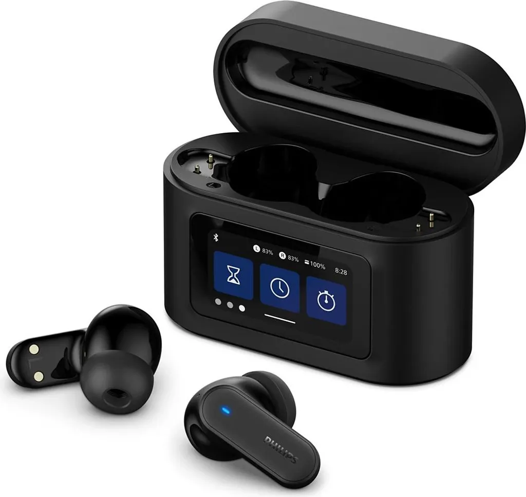 Philips TAT6000BK Ecouteurs True Wireless Noir avec Micro Intégré