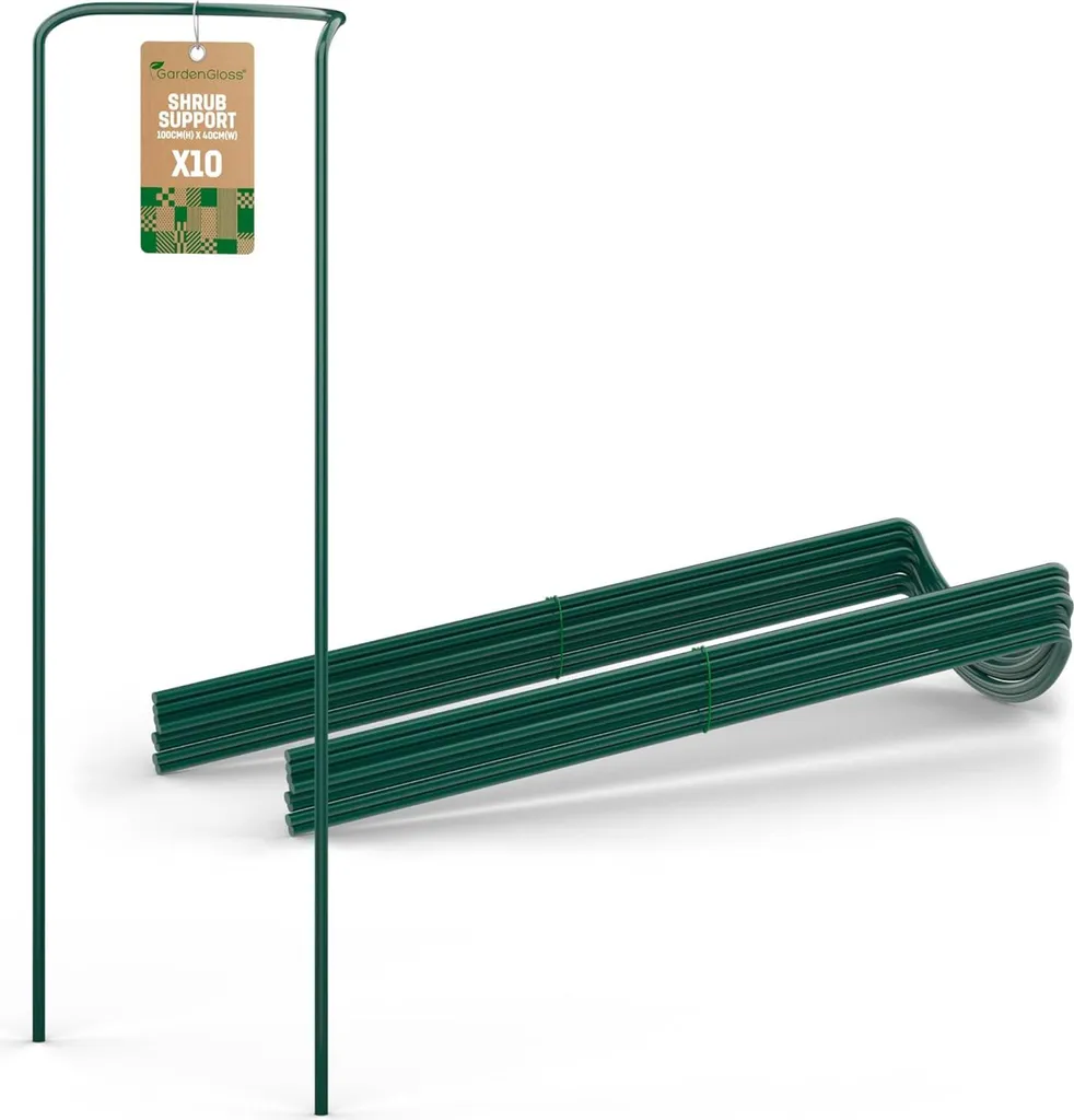 Empêcher l'affaissement des plantes avec ce support en acier de 100 cm