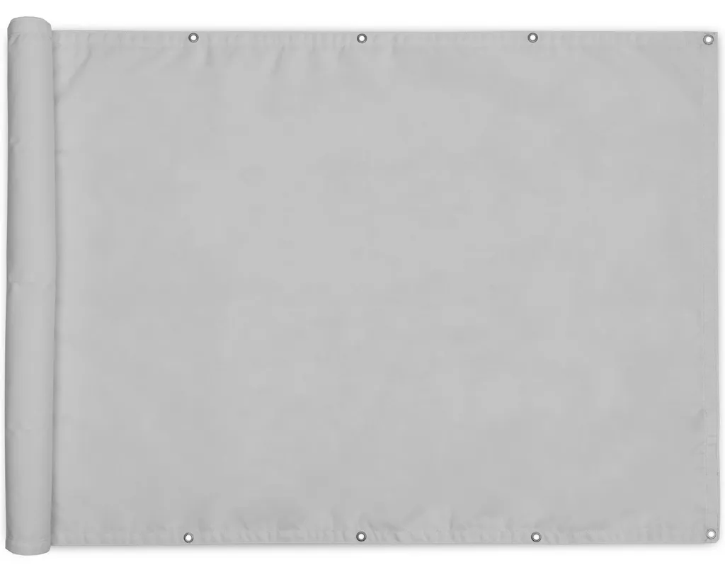 Brise-vue occultant SolVision PB2 Gris en PES résistant aux UV 1x5m