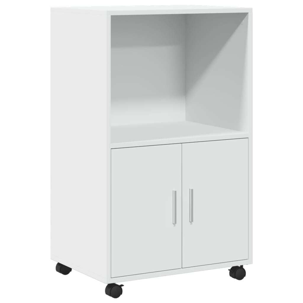 Rollschrank Weiß 55x40x91 cm Holzwerkstoff