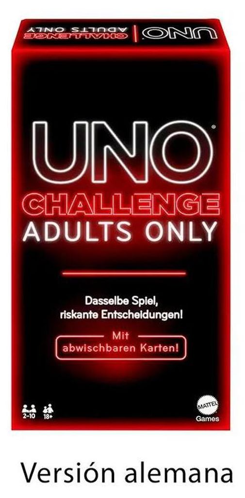 Mattel Uno Challenge: Kartenspiel Nur Für Erwachsene Deutsch Durchsichtig Kinder Durchsichtig One Size