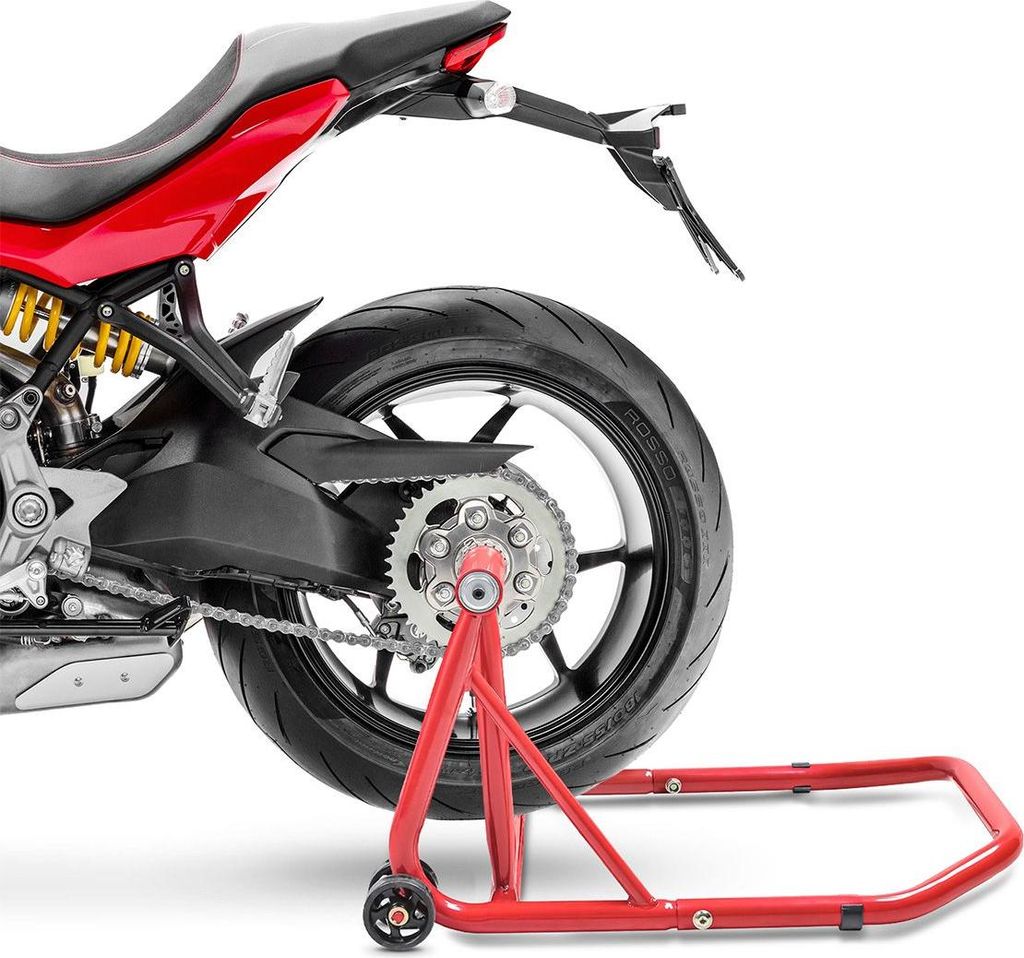 Einarm Montageständer für Ducati Supersport/ S 17-20 Rot Hinterrad