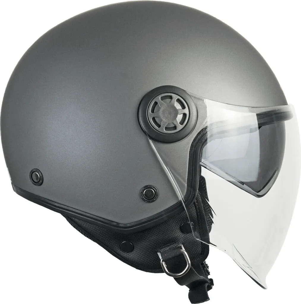 Casque jet scooter gris anthracite satiné SKA-P 1SHA ZEN taille S
