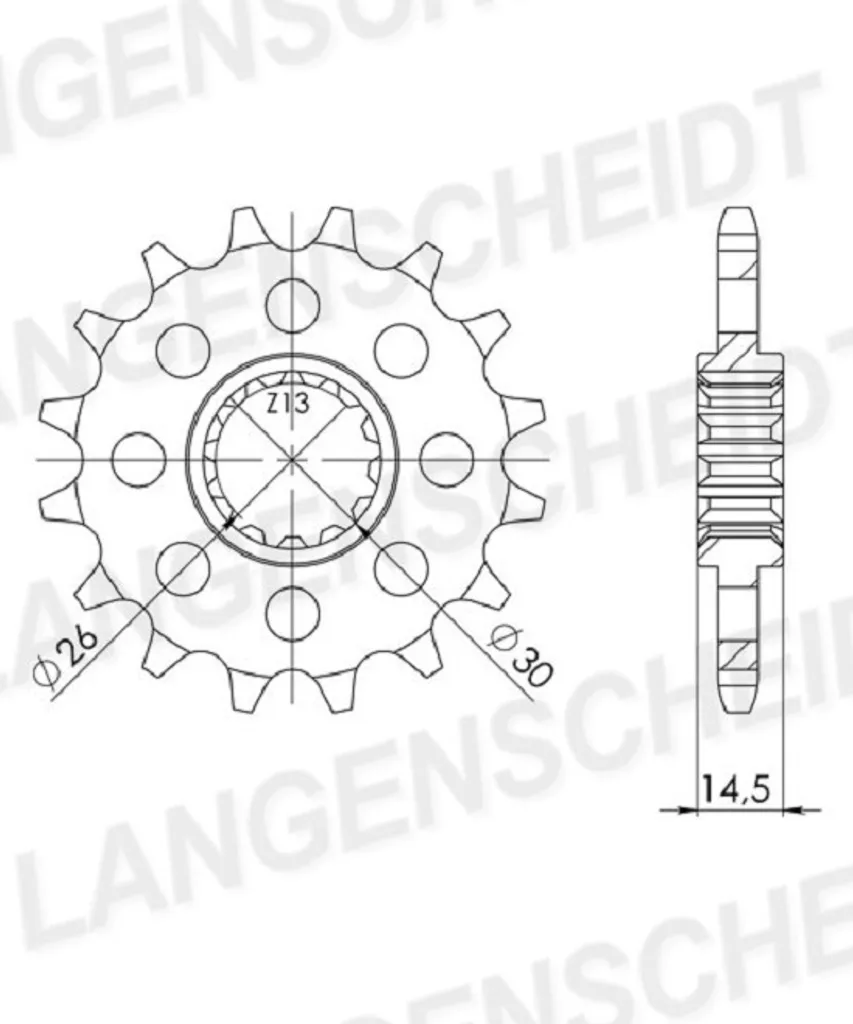 Pignon 525 Supersprox 17Z CST-1332 évite l'usure prématurée de chaîne