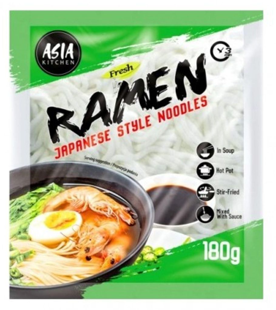 Nouilles ramen fraîches, 180 g - Asia Kitchen Image du produit 