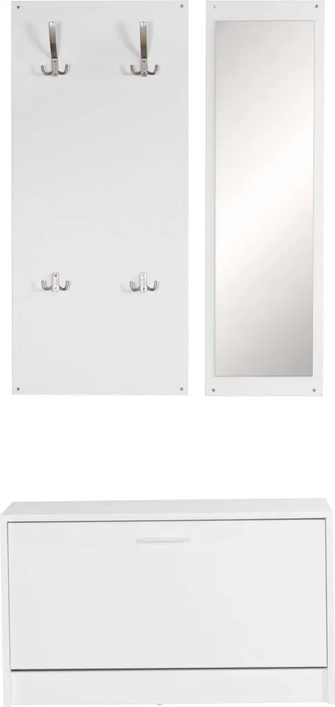 Optimisation Entrée : Vestiaire Mural Blanc Anti-Encombrement Moderne