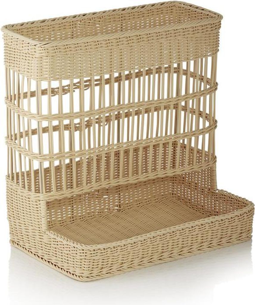 2x Brötchenschütte Weaver Pro Systemkörbe, 60 x 49 x 60,5 cm, hellbeige, Polypropylen, BPA frei