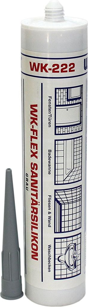 WEKEM WK 222 WK-FLEX Sanitärsilikon grau 310 ml