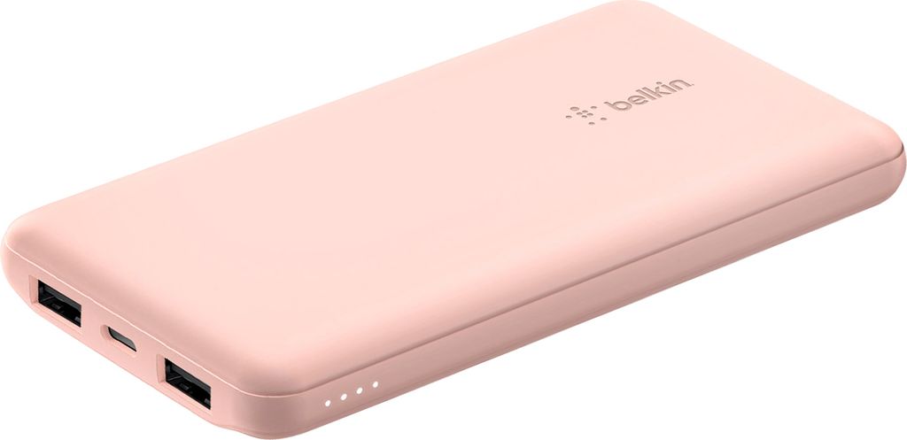 Belkin Powerbank 10.000mAh rosa 15W+USB-A/C Kab. 15cm BPB011btRG