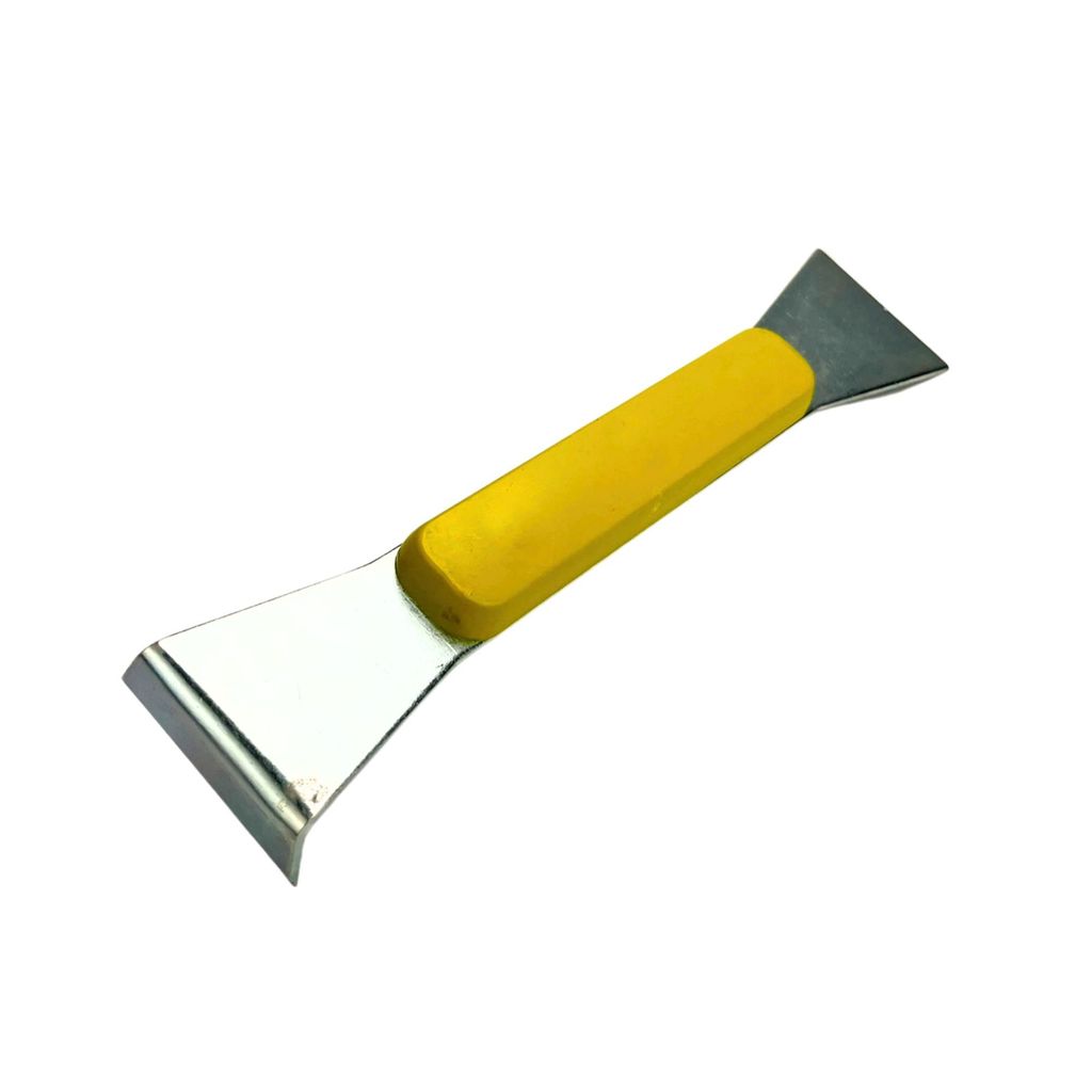 Stockmeißel gerade Schabemeißel Imkermeißel Wabenheber mit Kunststoffgriff in Gelb