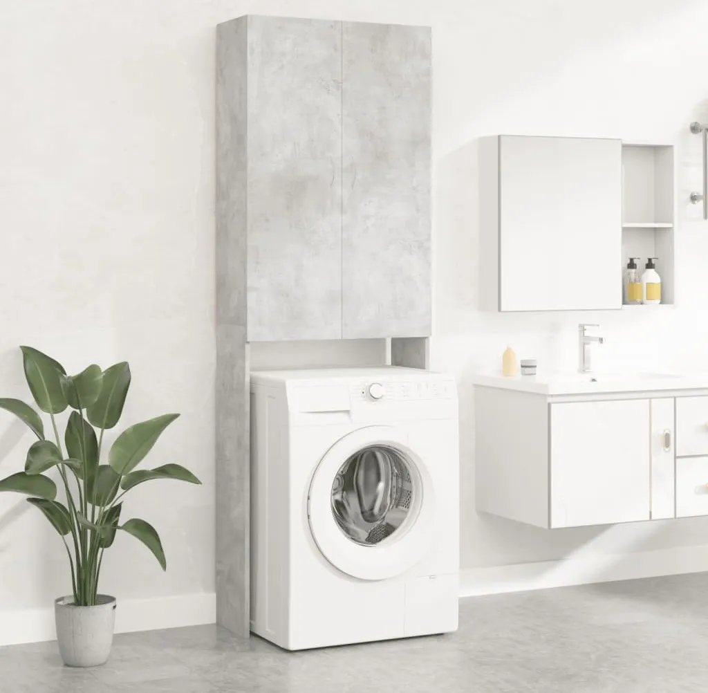 vidaXL Scaffale Sopra Lavatrice 64x25,5x190 cm - Mobile Bagno Robusto
