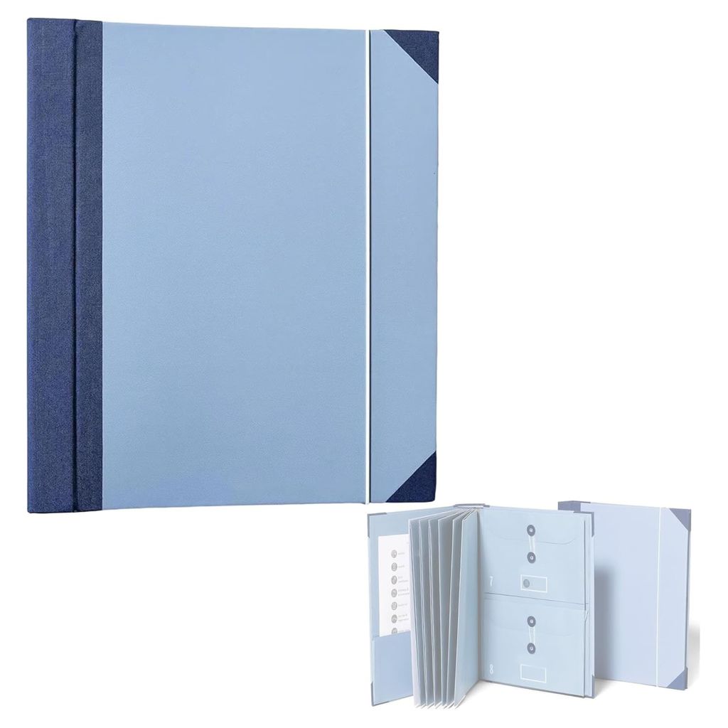 A4 Dokumentenorganizer, Ordnungsmappe mit anpassbaren Etiketten, Dokumentenmappe - PAPRION