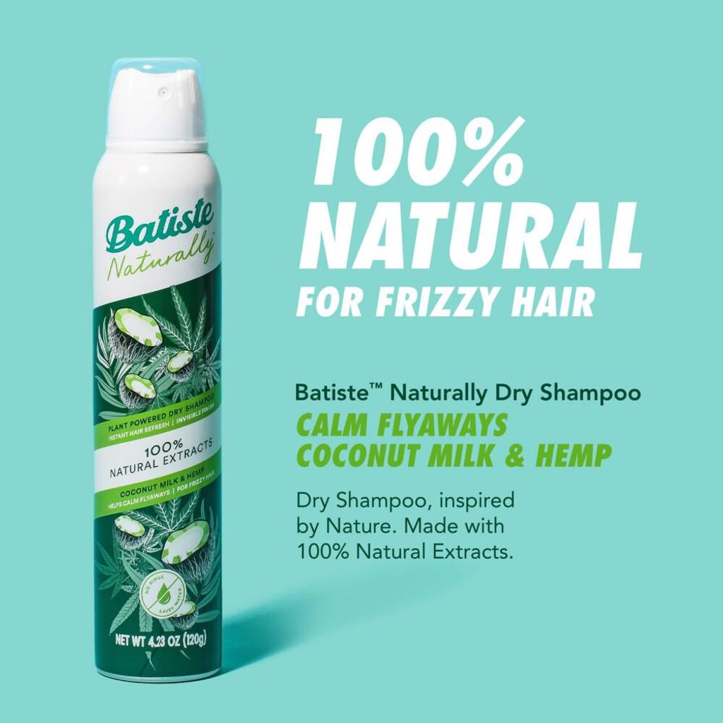 Batiste Droogshampoo Naturally Coconut (200 ml) Productafbeelding 