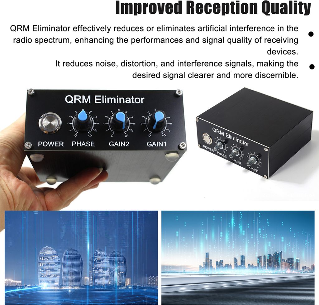 Profesjonalny eliminator QRM X-Phase Wbudowane sterowanie Zdjęcie produktu 
