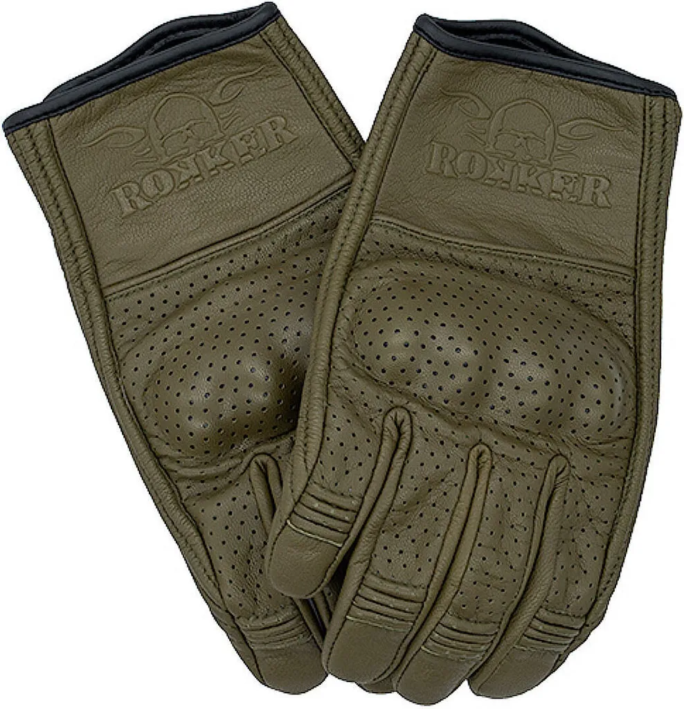 Gants de moto d'été Rokker Tucson Vert L pour rouler au frais en été