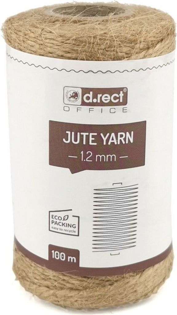 D.RECT 100m Jute-Schnur Natur Braun Jute-Kordel | Produktbild 