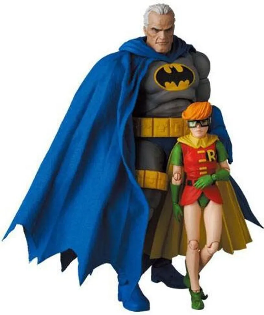 Set de 2 Figurines de Collection Batman et Robin MAFEX Version Bleue DC - 5