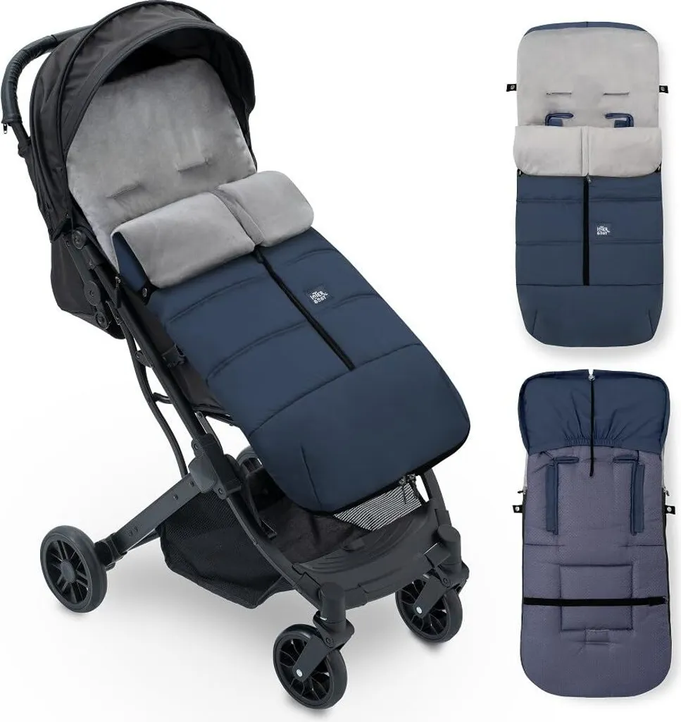 Chancelière pour balade hivernale INTERBABY 10024-10 en bleu marine