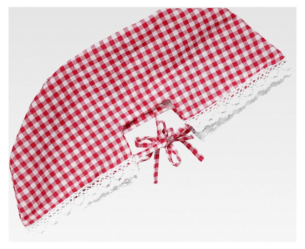 Waschbare Stoffeinlage für Rattan-Drahtkörbe - Wiederverwendbarer stabiler Korbeinsatz mit rotkariertem Muster für Picknickkörbe