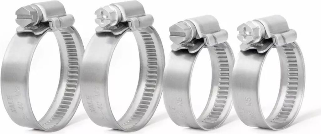 Schlauchschellen Schlauchklemme Edelstahl VA W4 Schlauchbinder 12mm 10-16mm 4 Stück
