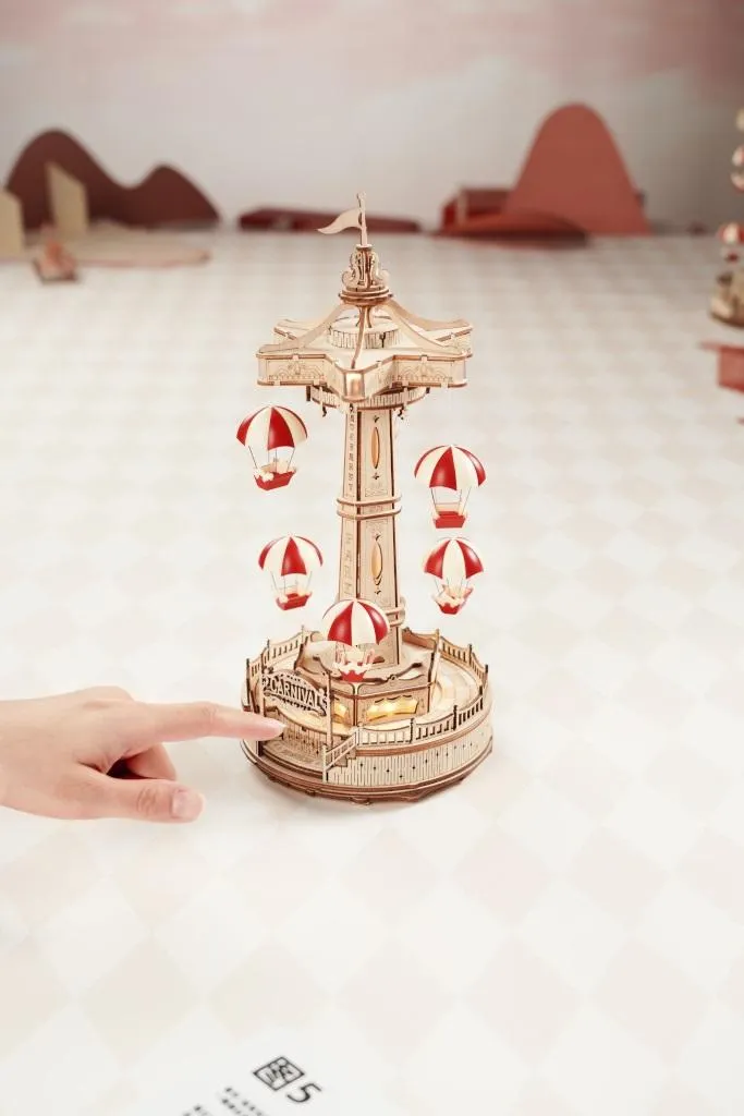Jeu de construction puzzle 3D bois ROKR pour activité manuelle
