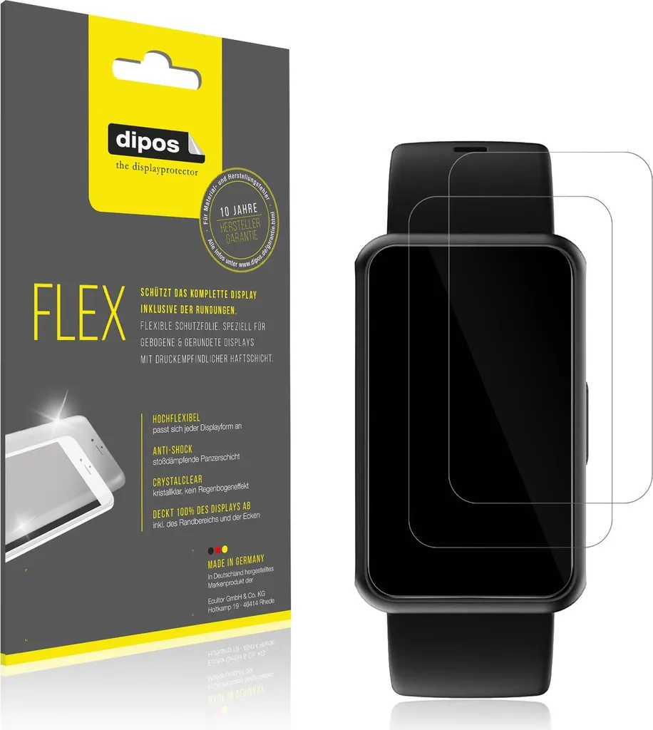 2x Pellicole Asmoda Fitnesstracker 1,47 Zoll - dipos Flex Risparmio e Qualità