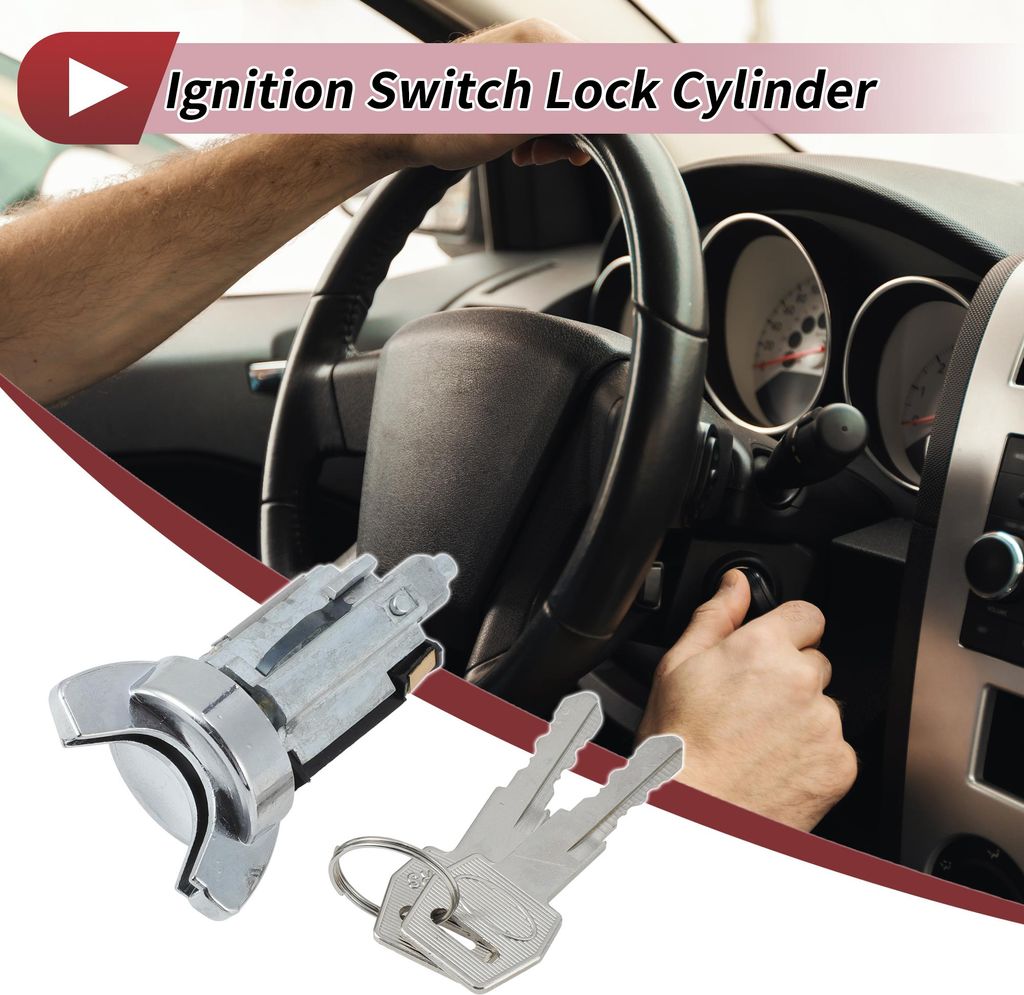 No D6AZ11582A/D6LY11582A Zündschlosszylinder Für Ford F-150 1985-1991 Zündschlosszylinder 1 Stück Türschlosszylinder 2 Stück Schlüssel 1 Set