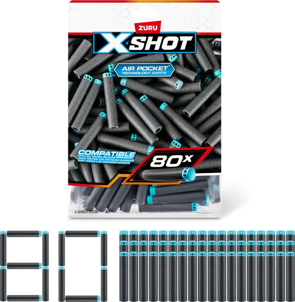 XSHOT 36589, Nachfüllen, 8 Jahr(e), 80 Stück(e), Mehrfarbig Produktbild 