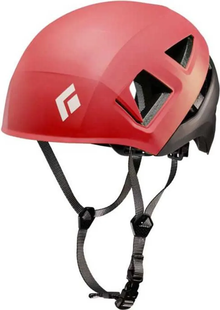 Casque escalade confortable Black Diamond Capitan rouge ajustement M-L