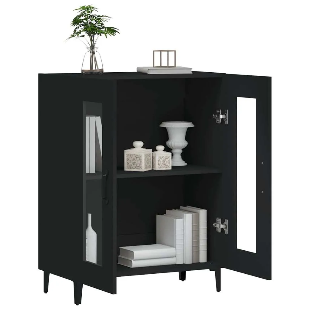 Vetrinetta Nera 90cm Mobili2025 | Cassettiera Multiuso Design - 4