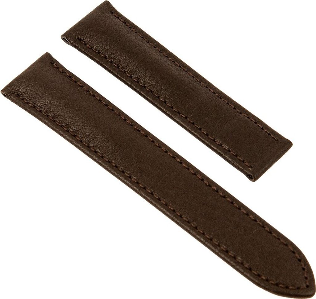 Maurice Lacroix Pontos Band für Klemmschließe Leder Dunkelbraun 26078, Stegbreite:20mm