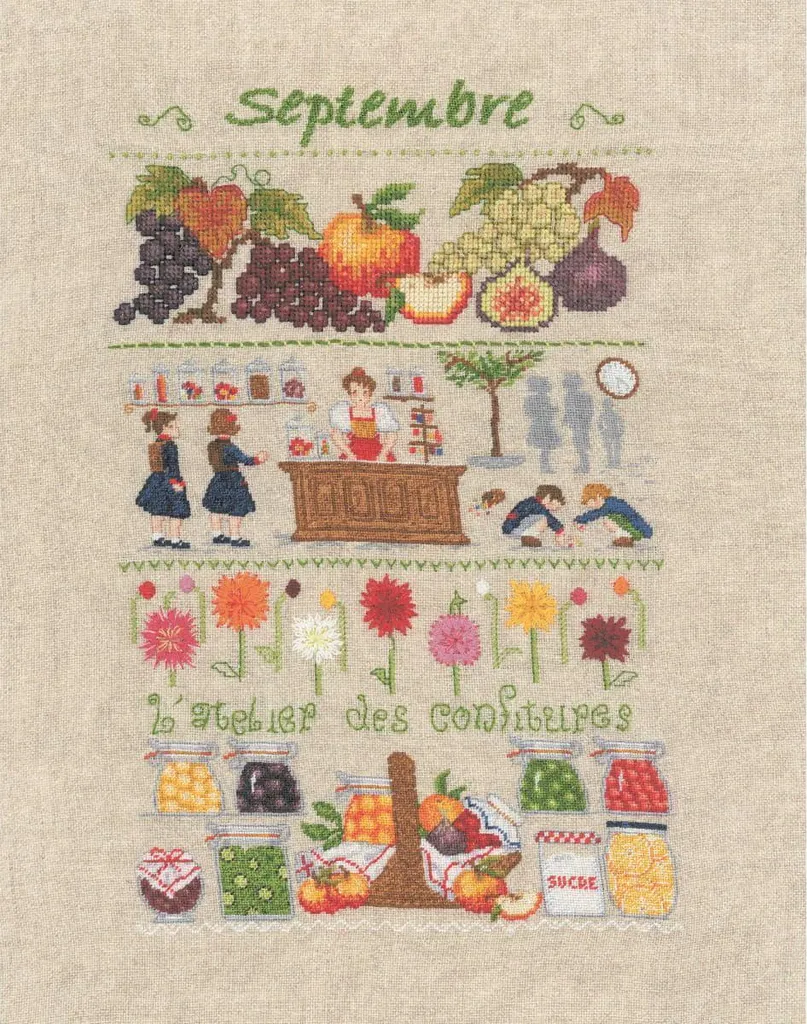 Le Bonheur des Dames Settembre 18x28 - Il Fascino del Ricamo Francese