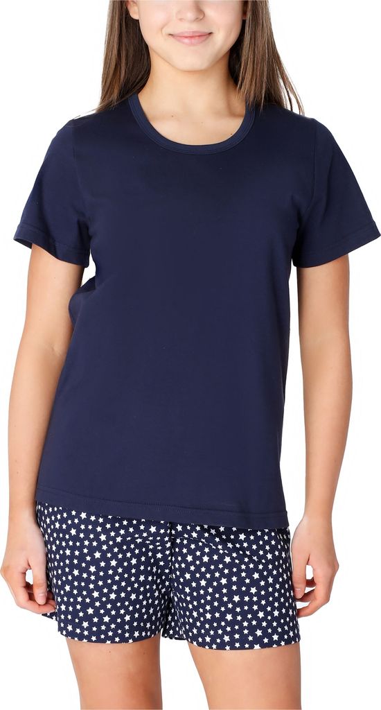 Merry Style Mädchen Jugend Schlafanzug MS10-265(Marine/Sterne, 158)