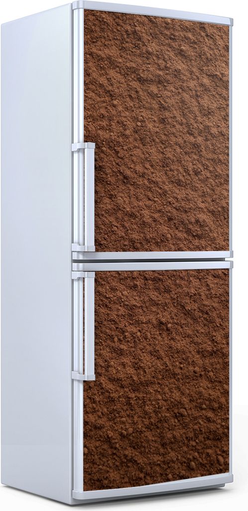 Kühlschrankdekoration 70x180 cm Aufkleber auf dem Kühlschrank - Kakao Pulver