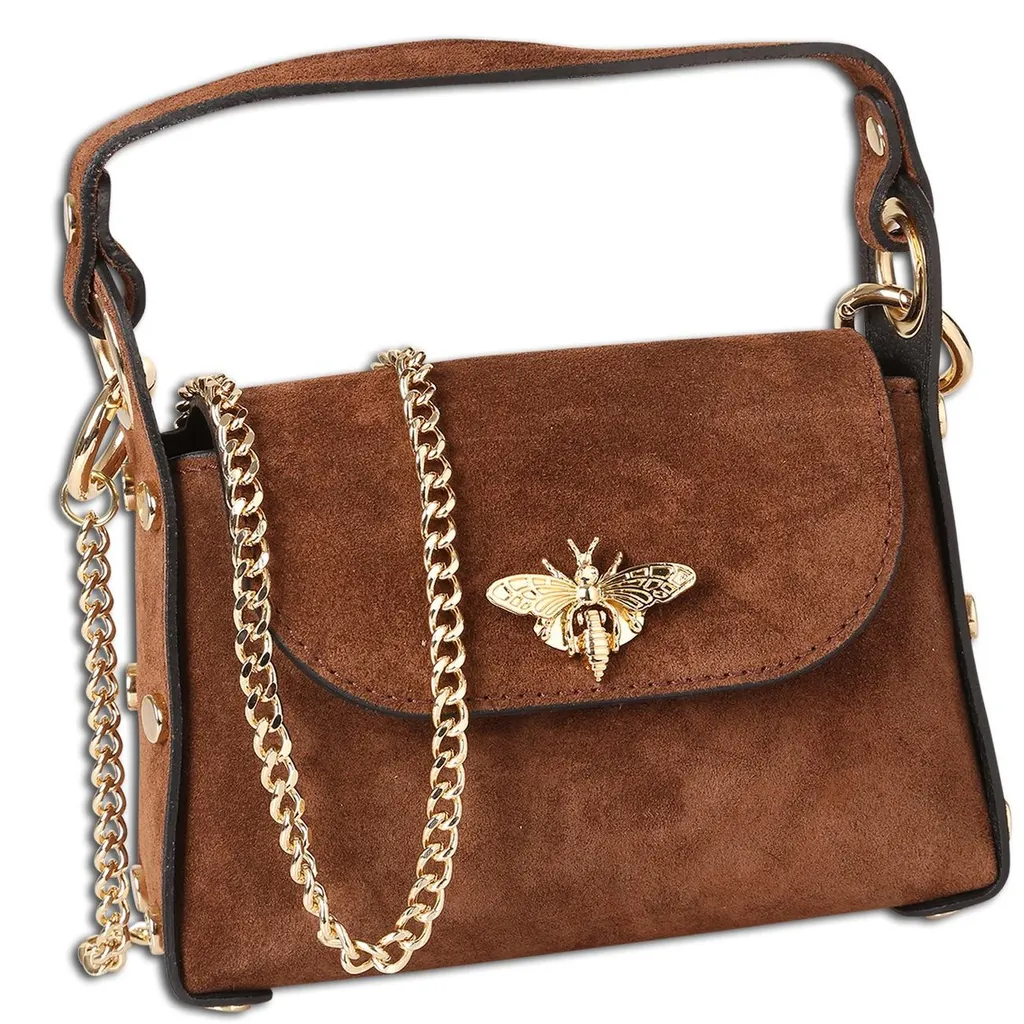 Sac bandoulière marron Toscanto : l'essentiel sans encombrement 19cm