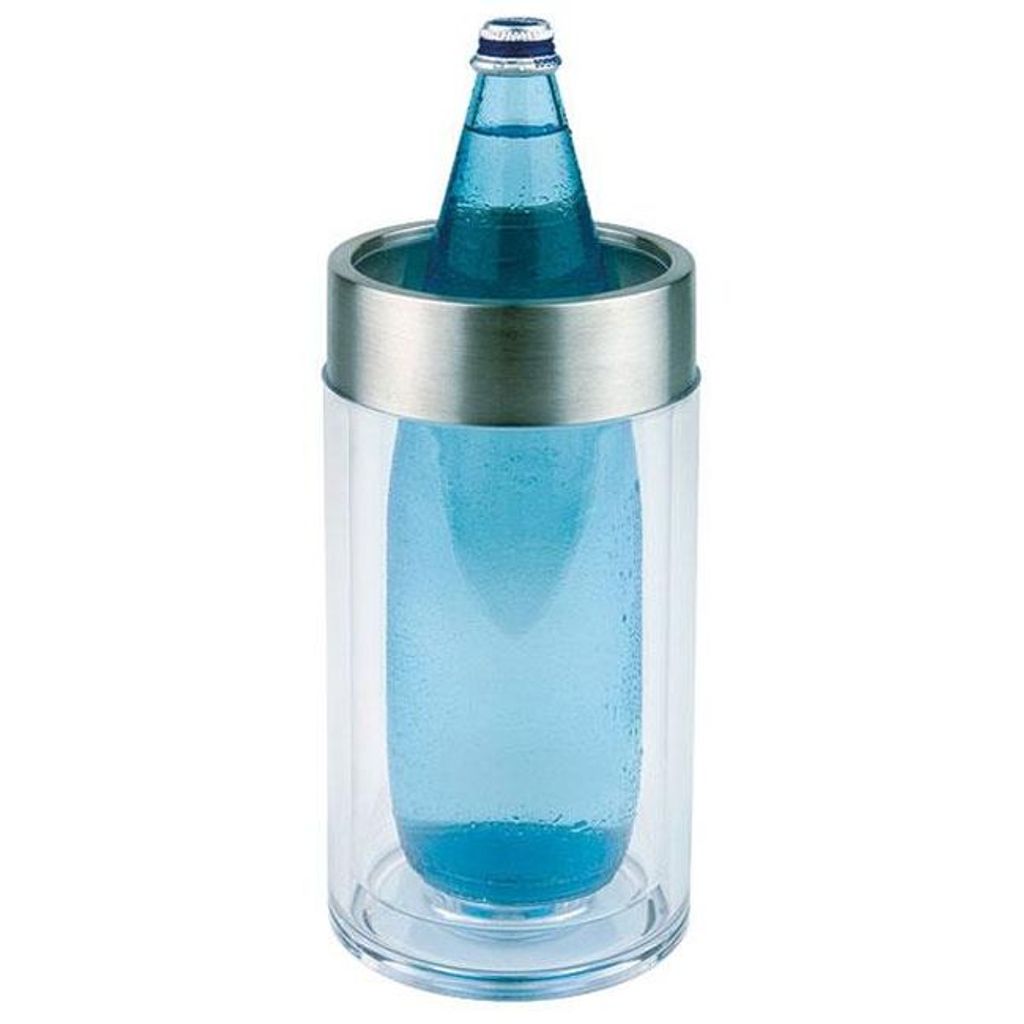 Flaschenkühler aus SAN-Kunststoff doppelwandig für 0,7 bis 1,5 Liter Flaschen ØxH: 11,5 x 23 cm