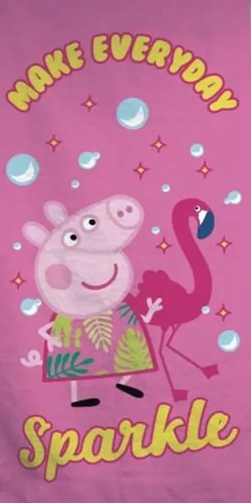 Peppa pig Badetuch Sparkle 70 x 140 cm Baumwolle