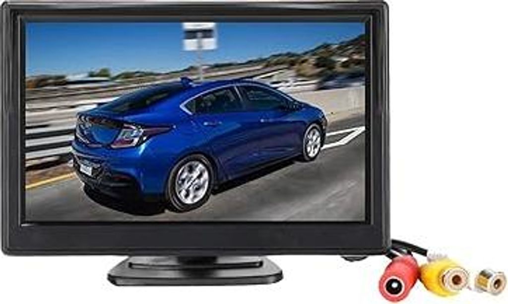 Padarsey 5 Inch Zoll TFT LCD Car Color Rear View Monitor Screen for Parking Rear View Backup Camera with 2 Optional Bracket(Sauger Mount und Normal...