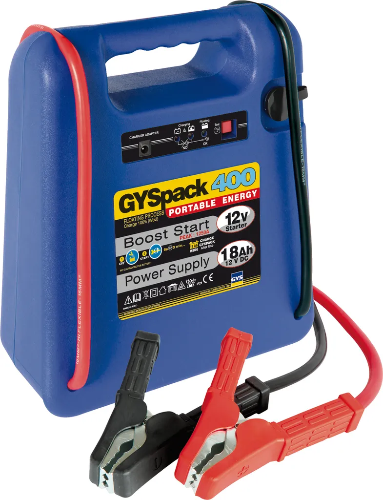 Booster de Batterie Gyspack 400 Gys 025455 pour Voiture et Moto 12V