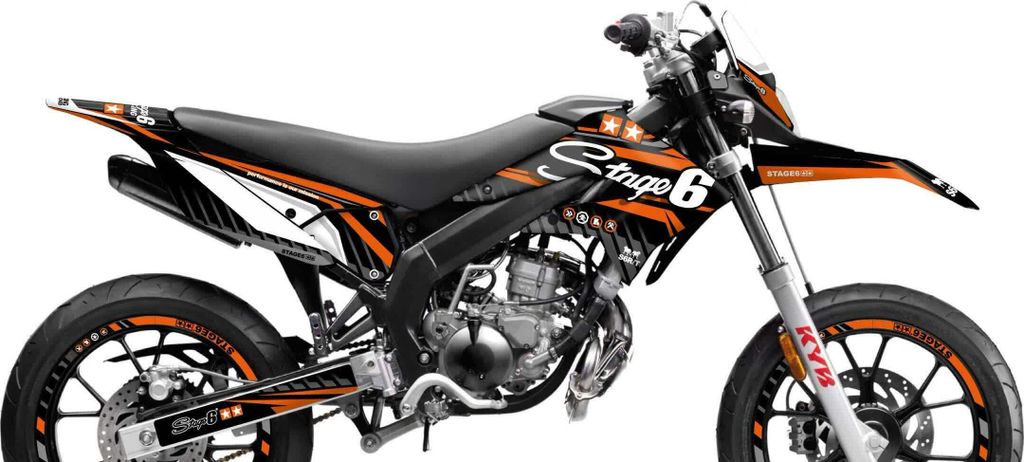 Stage6 Orange Deco Grafikset für Derbi X-treme 2011-2017