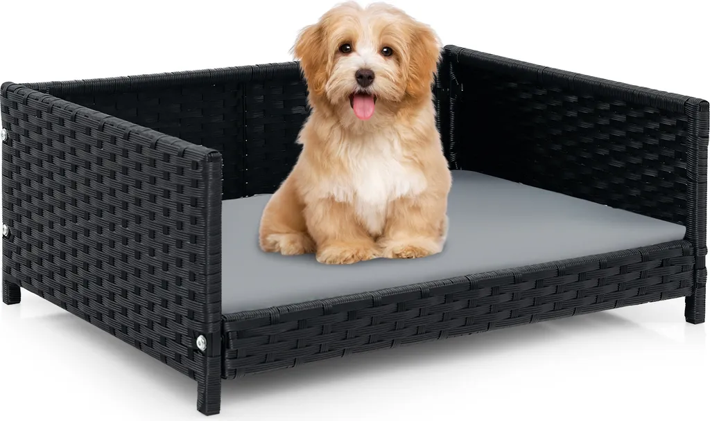Cuccia Luxury Cani COSTWAY: Divano Rattan PE per Interni ed Esterni