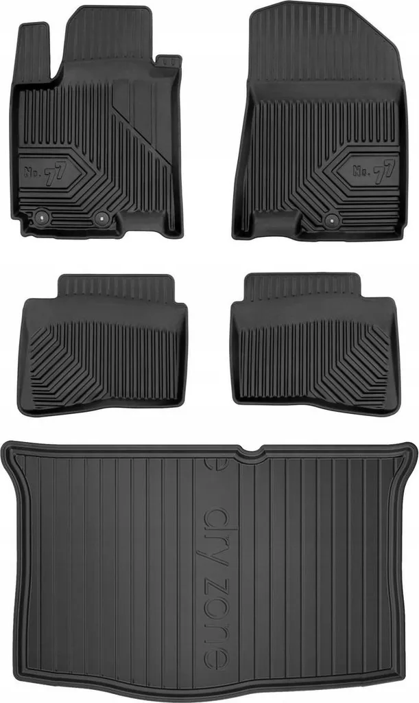 Tappetini Auto In Velluto Anteriori Su Misura Per Hyundai I20 II (2012-2020) – Set 2 Pezzi, Rinforzati
