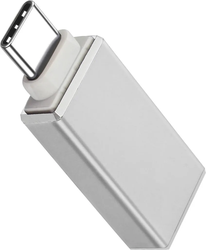 Adattatore USB-C a USB 3.0 OTG per Smartphone e Tablet - Argento