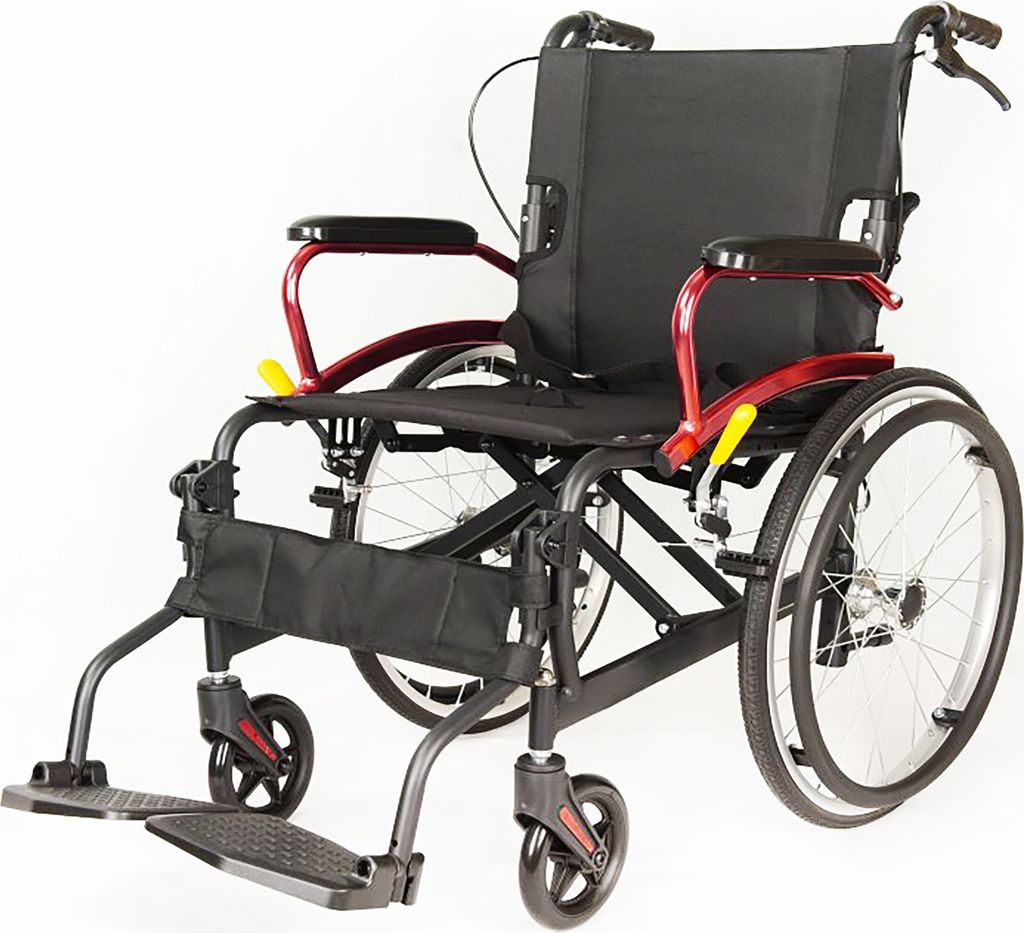 Antar AT52324 Rollstuhl aus Aluminium, faltbar, 10,7 kg leicht