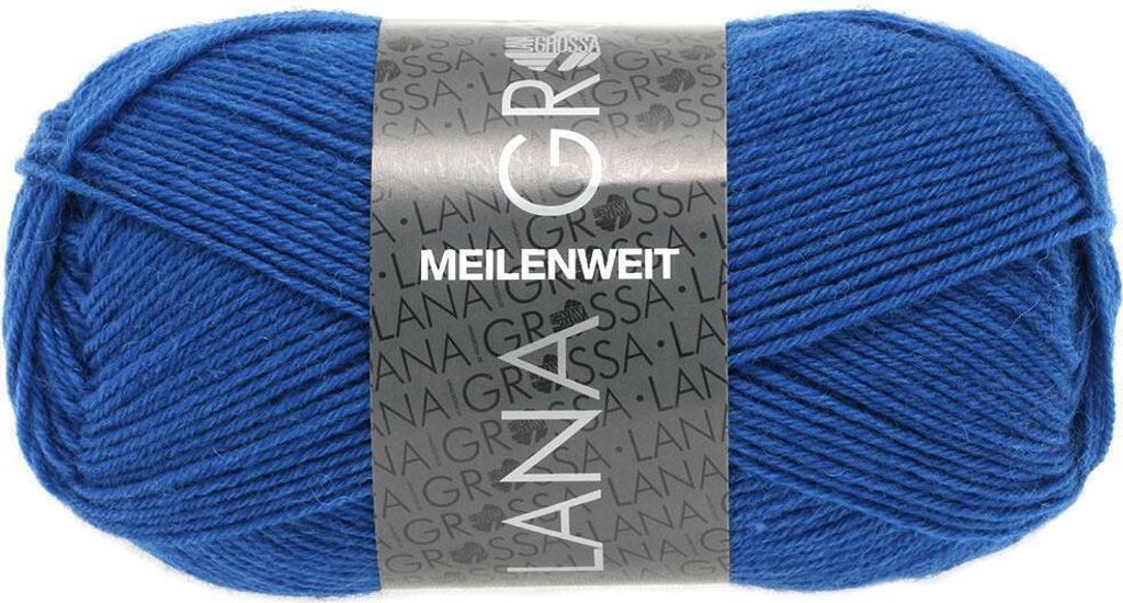 Lana Grossa MEILENWEIT 50 g UNI 4-fach Sockenwolle mit 80 % Produktbild 